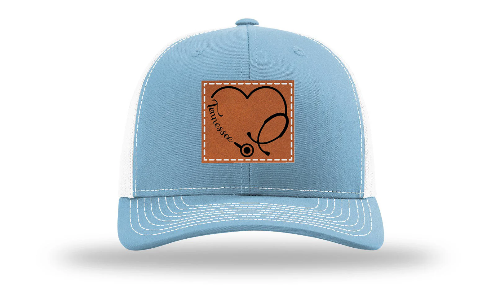 Tennessee Nurse Stethoscope Leather Patch Richardson 112 Hat - Image 19