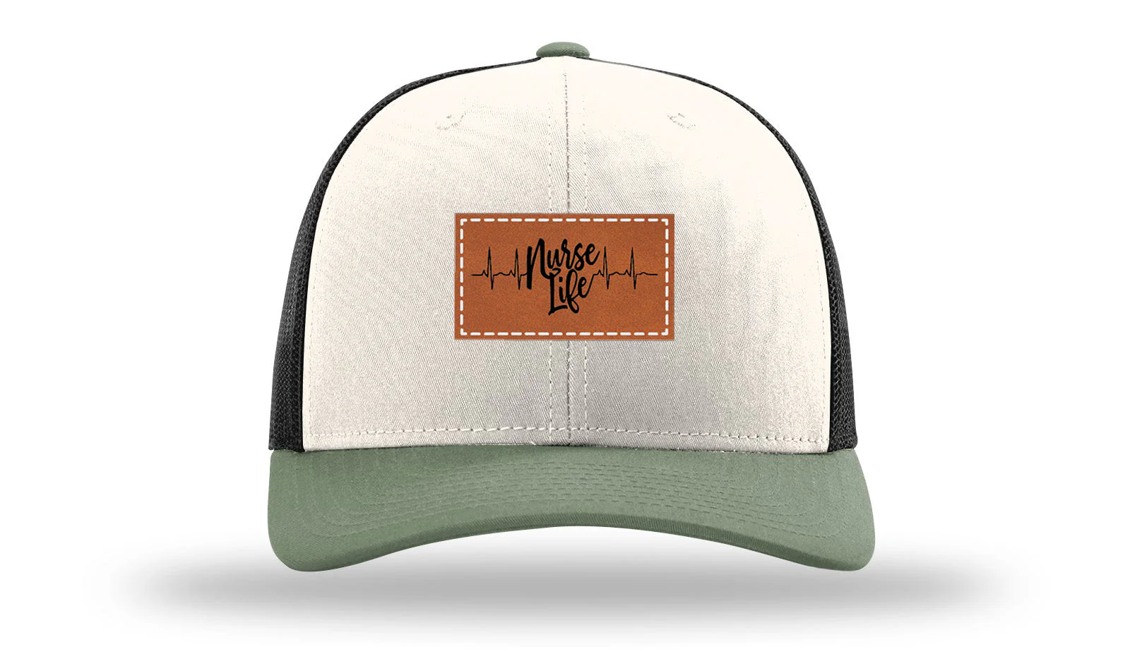 Nurse Life Leather Patch Richardson 112 Hat - Image 35