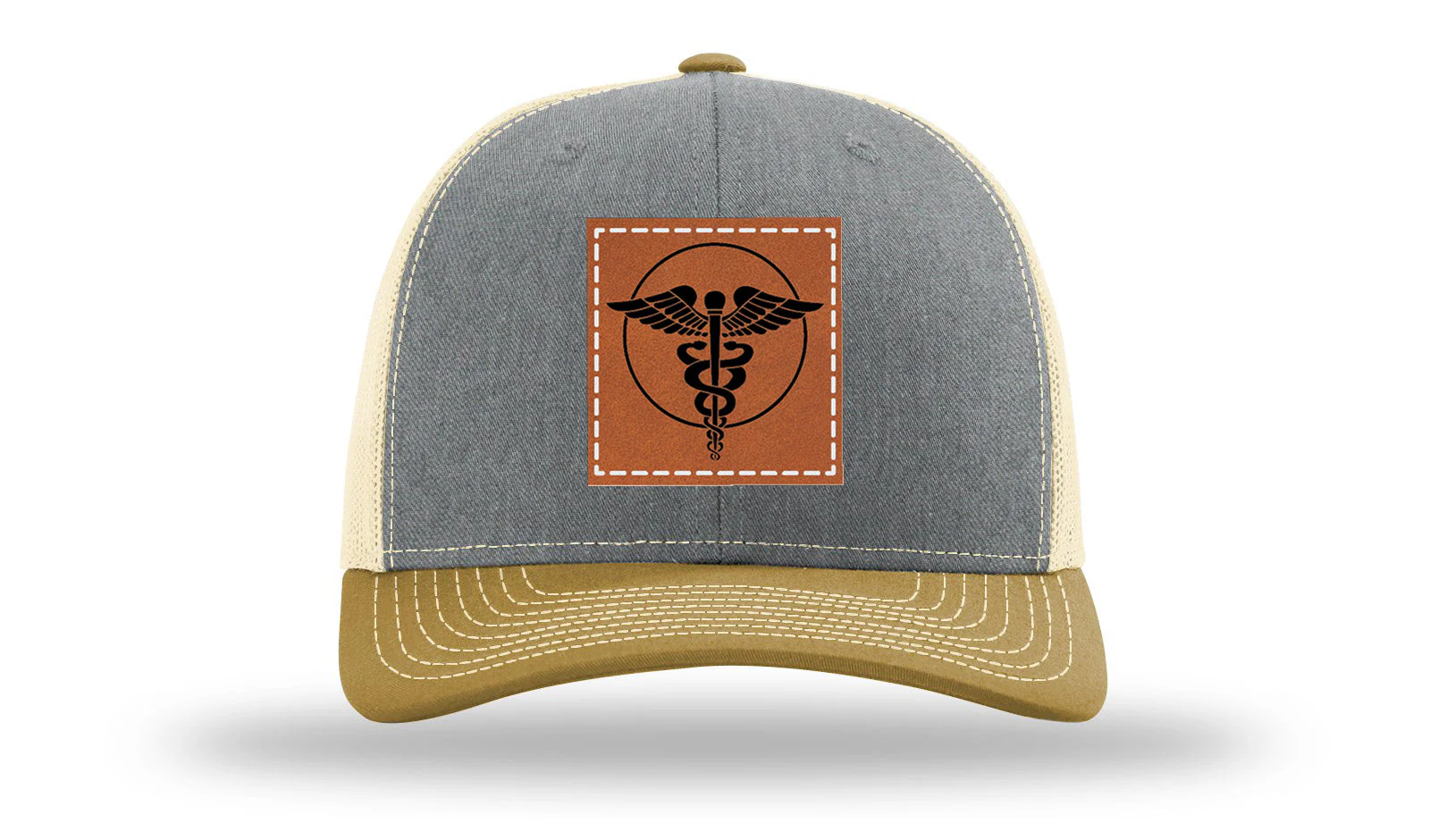 Caduceus Leather Patch Richardson 112 Hat - Image 36