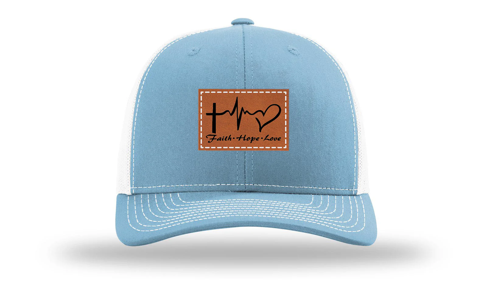 Faith Hope Love Leather Patch Richardson 112 Hat - Image 19