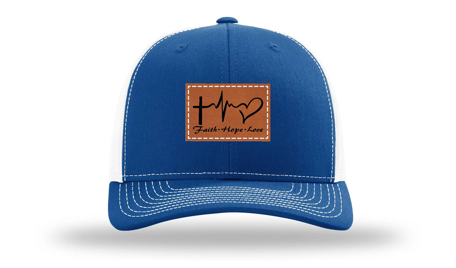 Faith Hope Love Leather Patch Richardson 112 Hat - Image 32