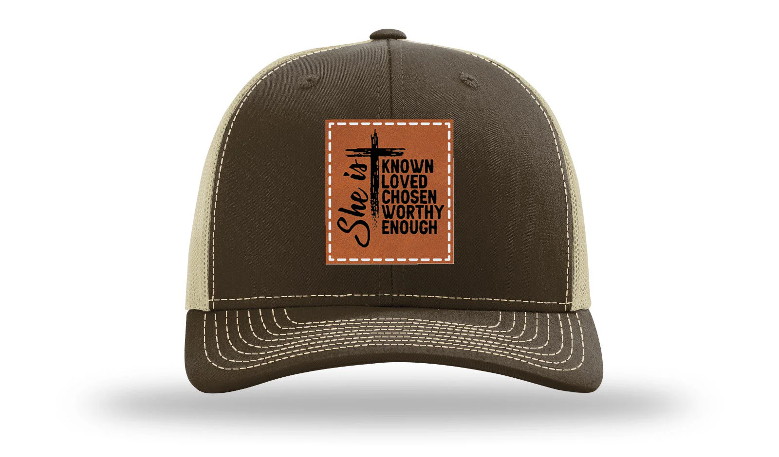 She Is Leather Patch Richardson 112 Hat - Image 8