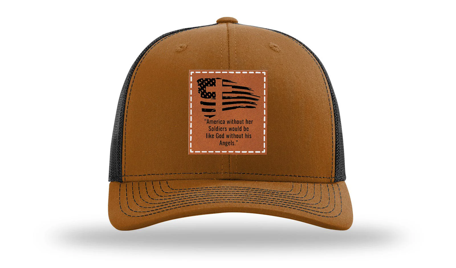 Soldiers and Angels Leather Patch Richardson 112 Hat - Image 10