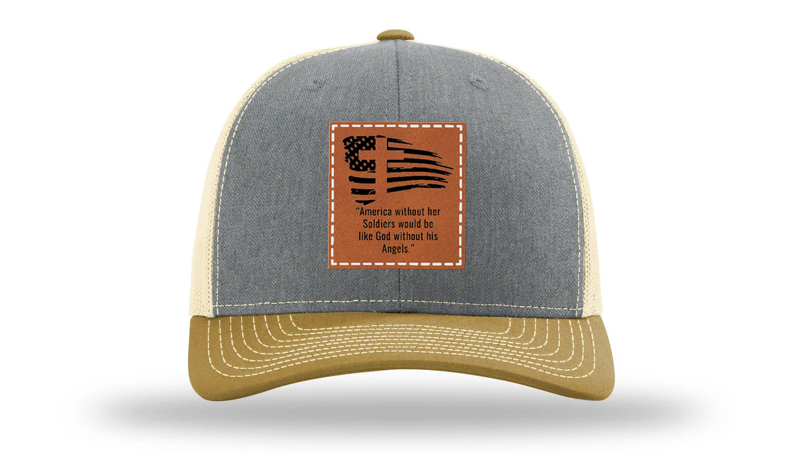 Soldiers and Angels Leather Patch Richardson 112 Hat - Image 37
