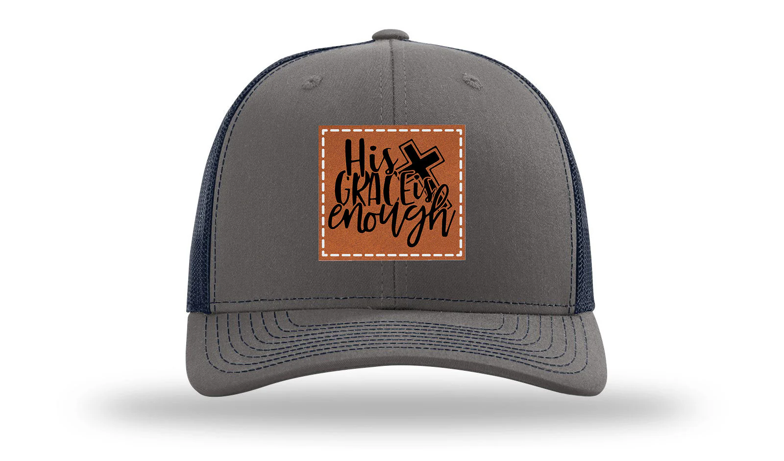 His Grace Is Enough Leather Patch Richardson 112 Hat - Image 13