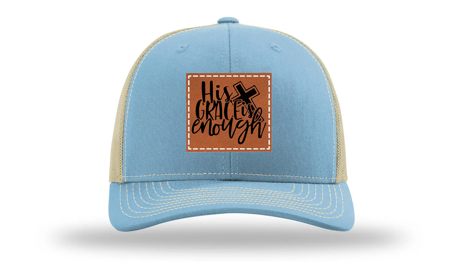 His Grace Is Enough Leather Patch Richardson 112 Hat - Image 18
