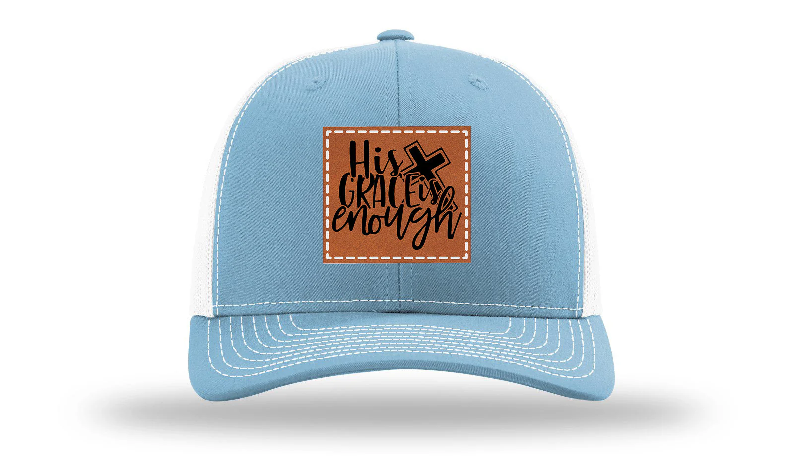 His Grace Is Enough Leather Patch Richardson 112 Hat - Image 19