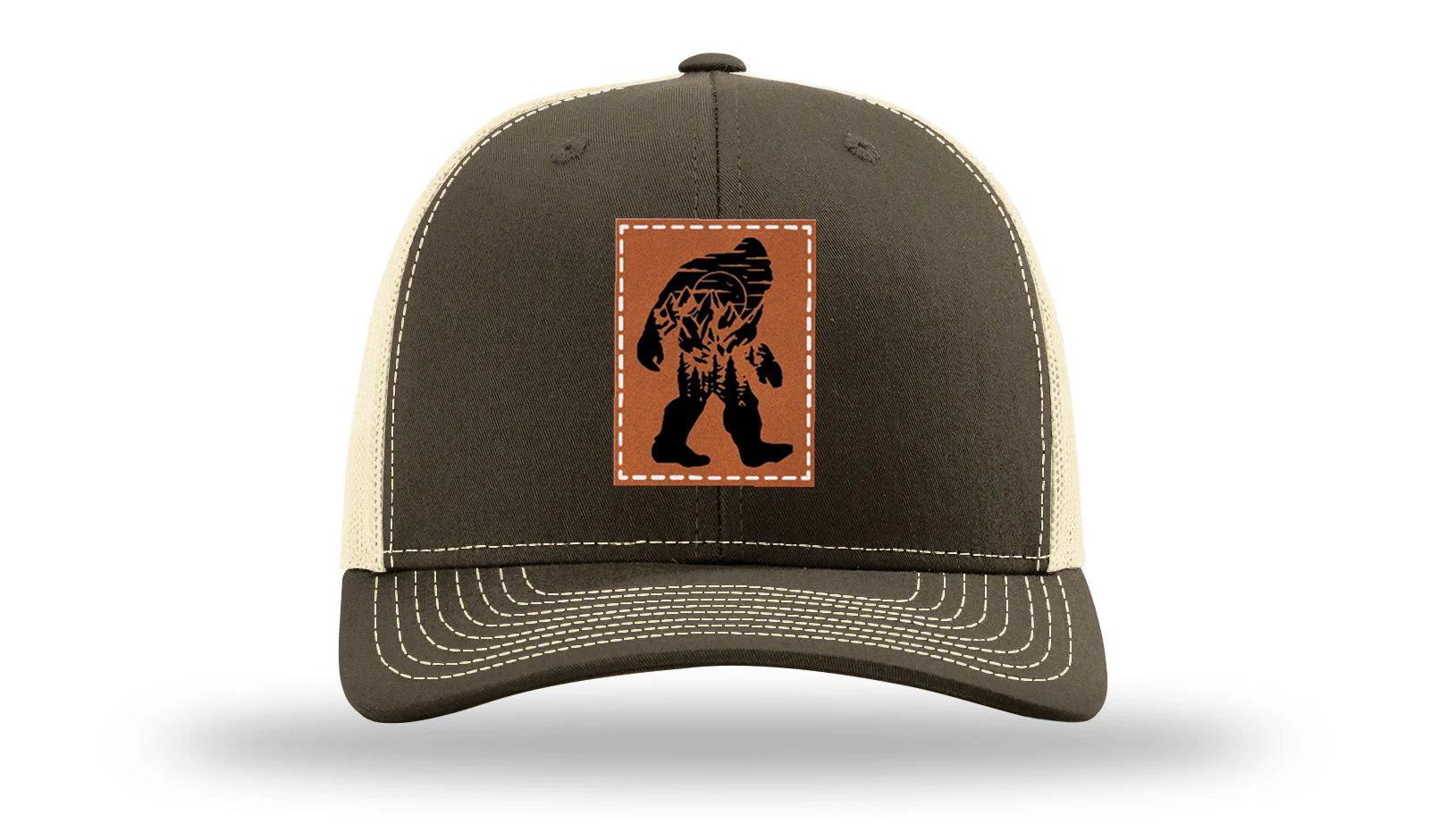 Sasquatch Leather Patch Richardson 112 Hat - Image 17