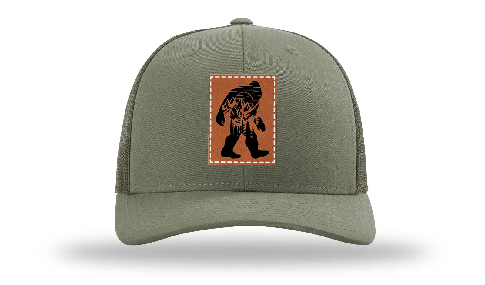Sasquatch Leather Patch Richardson 112 Hat - Image 3