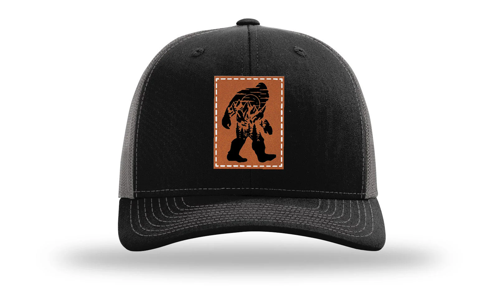 Sasquatch Leather Patch Richardson 112 Hat - Image 6