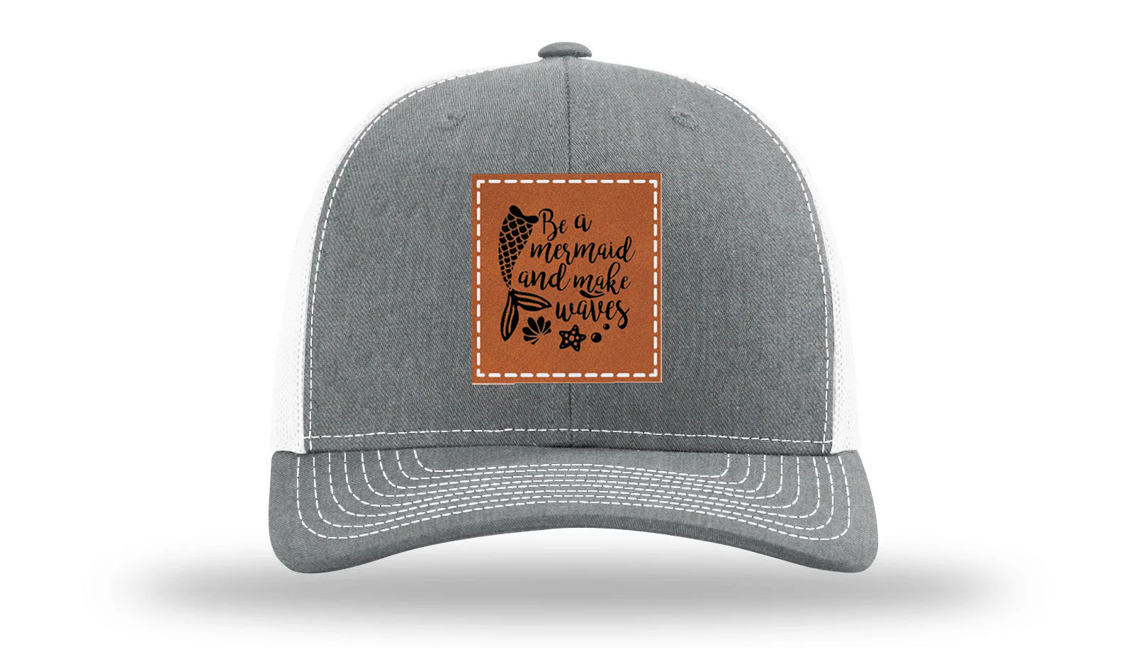 Mermaid Vibes Leather Patch Richardson 112 Hat - Image 21
