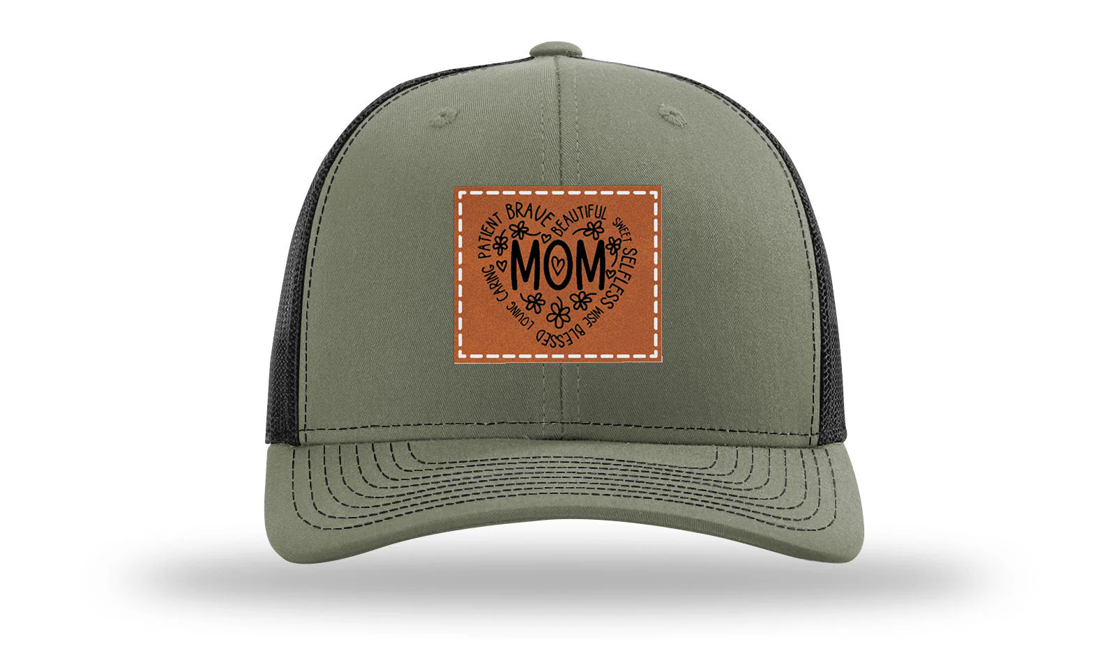 Mom Leather Patch Richardson 112 Hat - Image 25