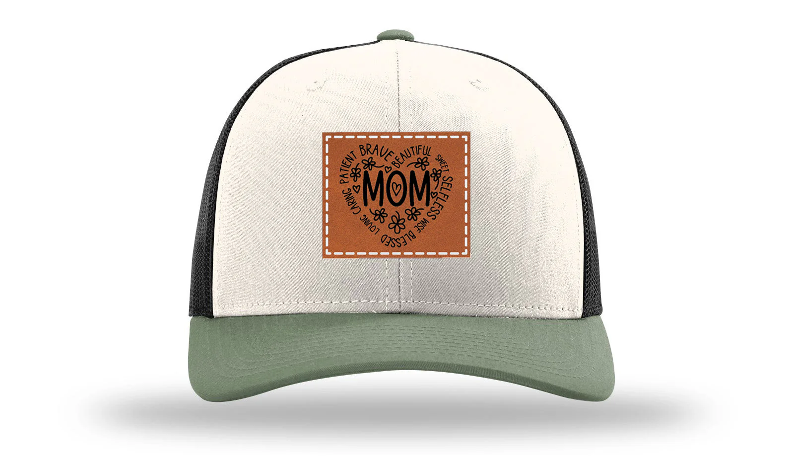 Mom Leather Patch Richardson 112 Hat - Image 35