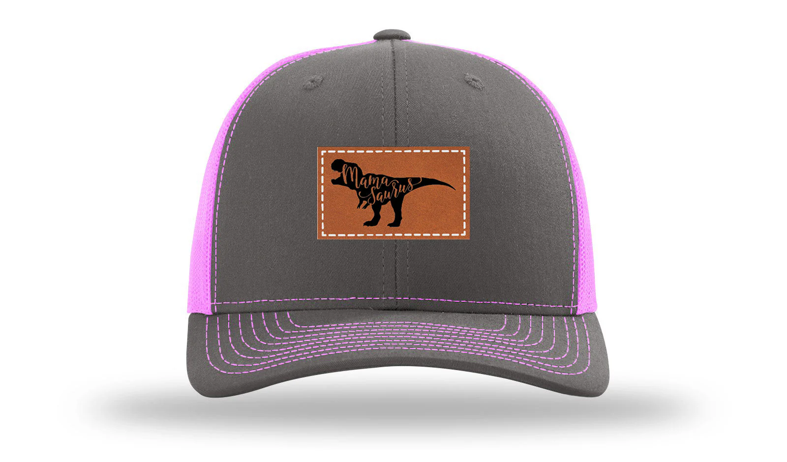 Mamasaurus Leather Patch Richardson 112 Hat - Image 15