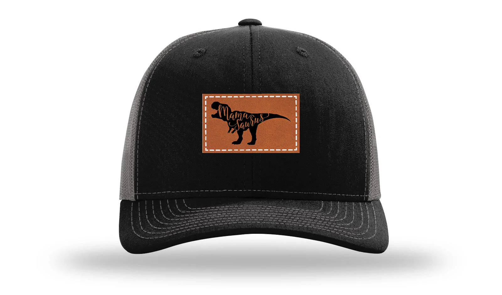 Mamasaurus Leather Patch Richardson 112 Hat - Image 6