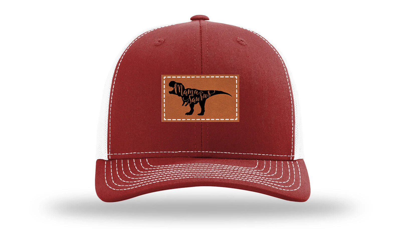 Mamasaurus Leather Patch Richardson 112 Hat - Image 9