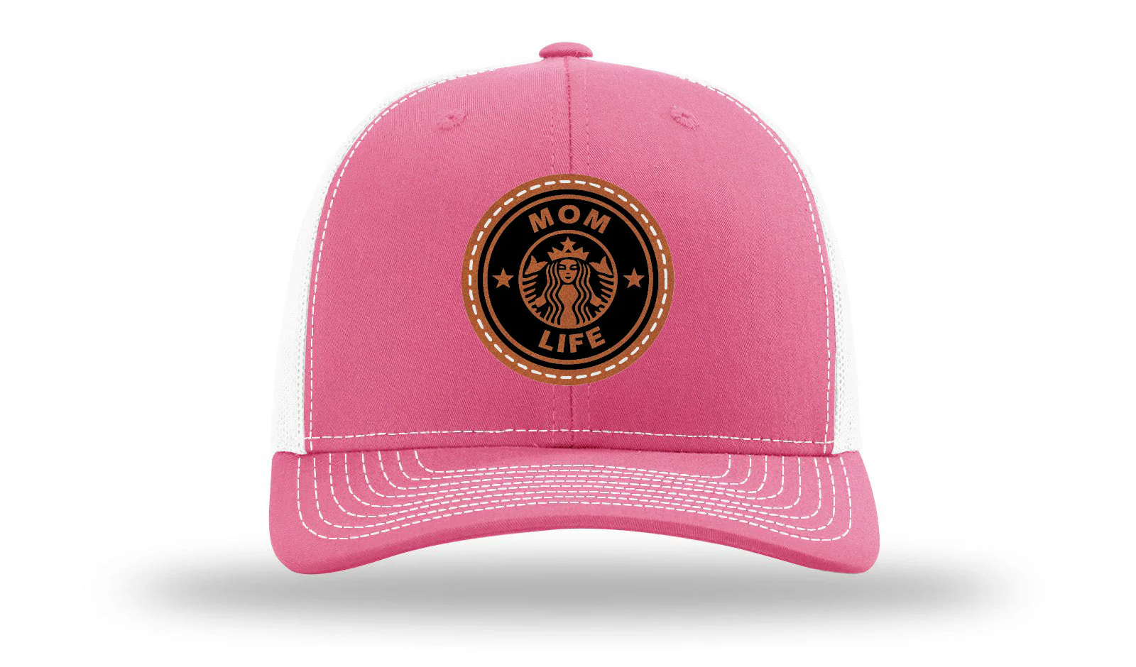 Mom Life Leather Patch Richardson 112 Hat - Image 23