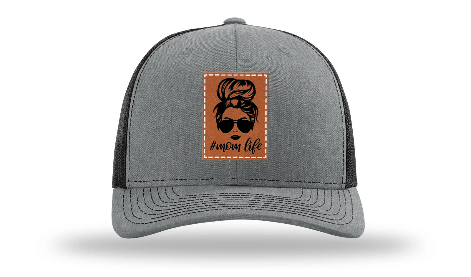 #Mom Life Leather Patch Richardson 112 Hat - Image 20