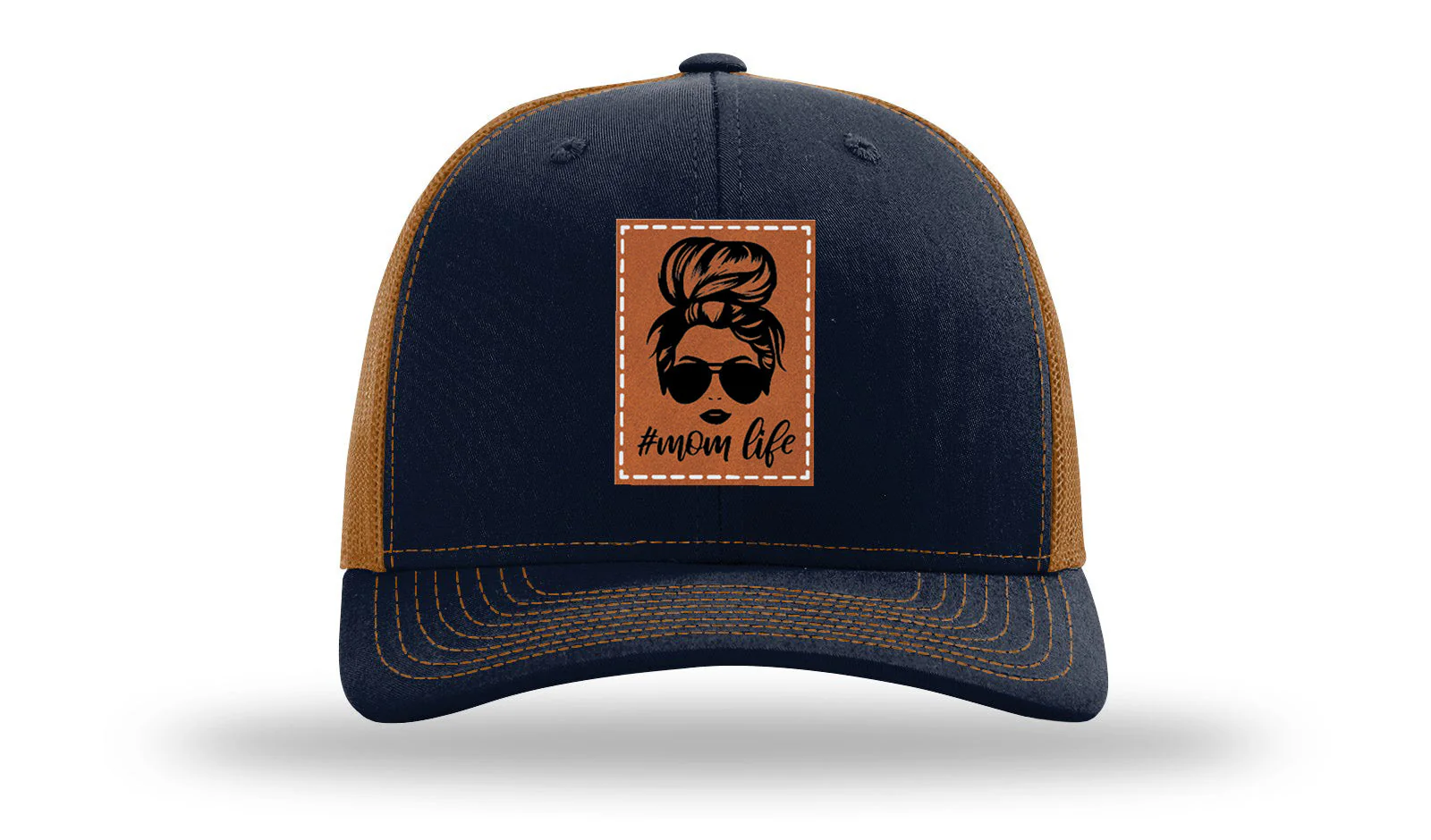 #Mom Life Leather Patch Richardson 112 Hat - Image 26