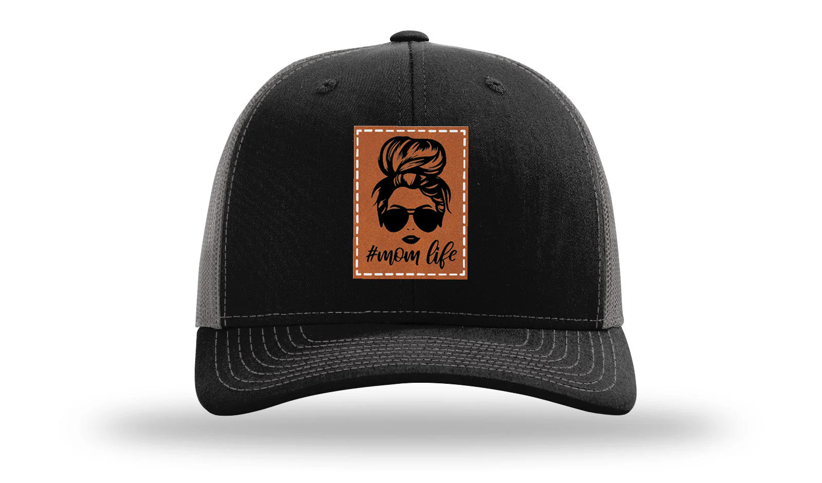 #Mom Life Leather Patch Richardson 112 Hat - Image 6