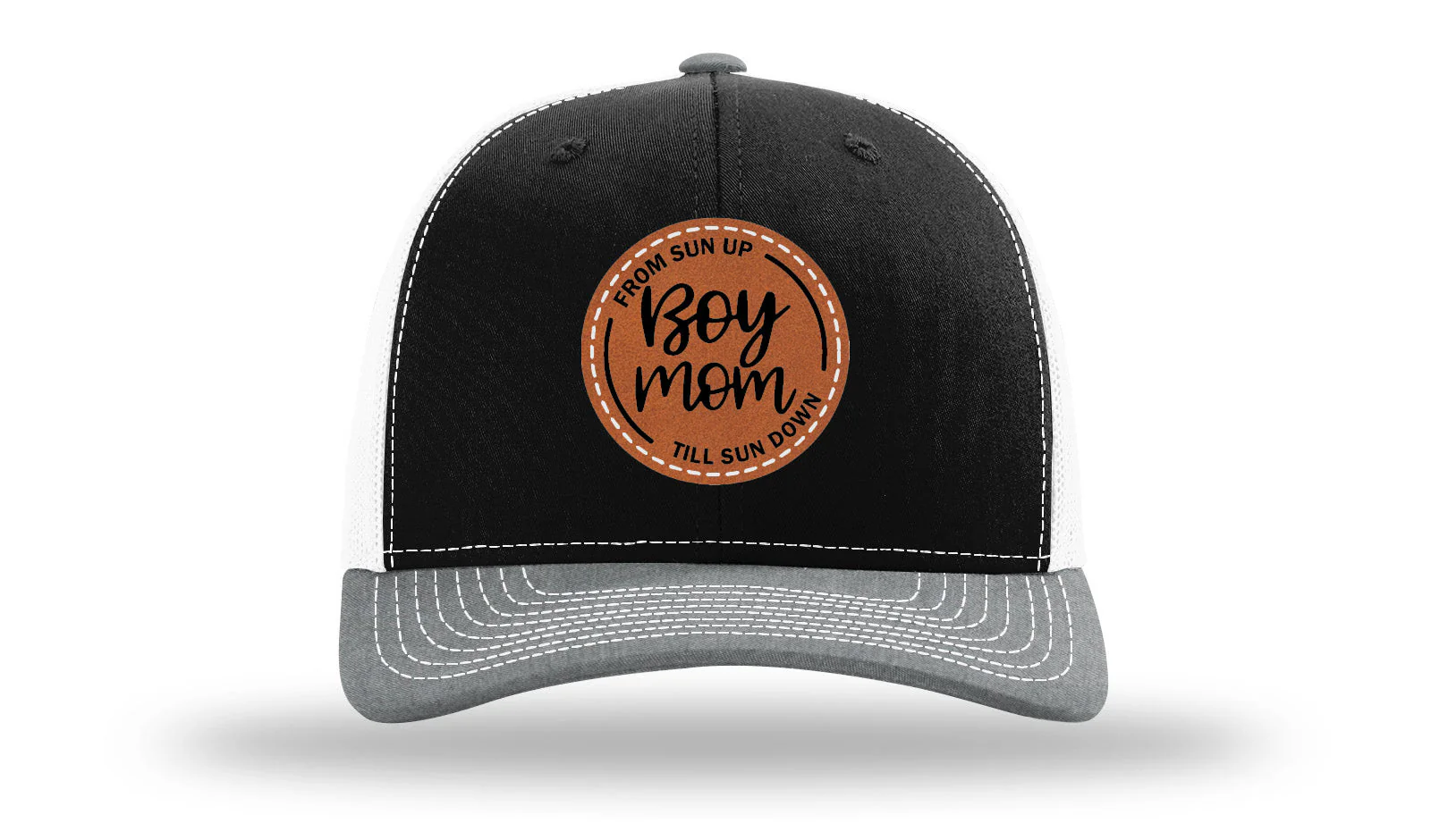Boy Mom Leather Patch Richardson 112 Hat - Image 33
