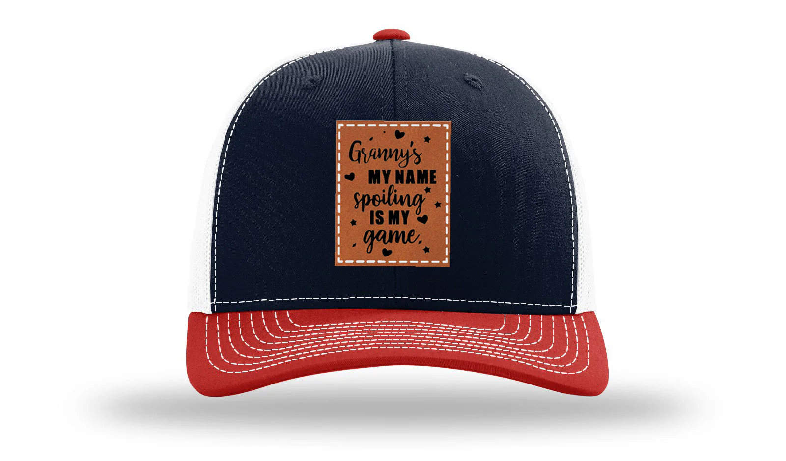 Granny's My Name Leather Patch Richardson 112 Hat - Image 40