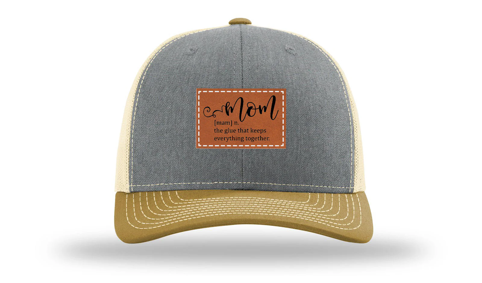 Mom Defined Leather Patch Richardson 112 Hat - Image 37