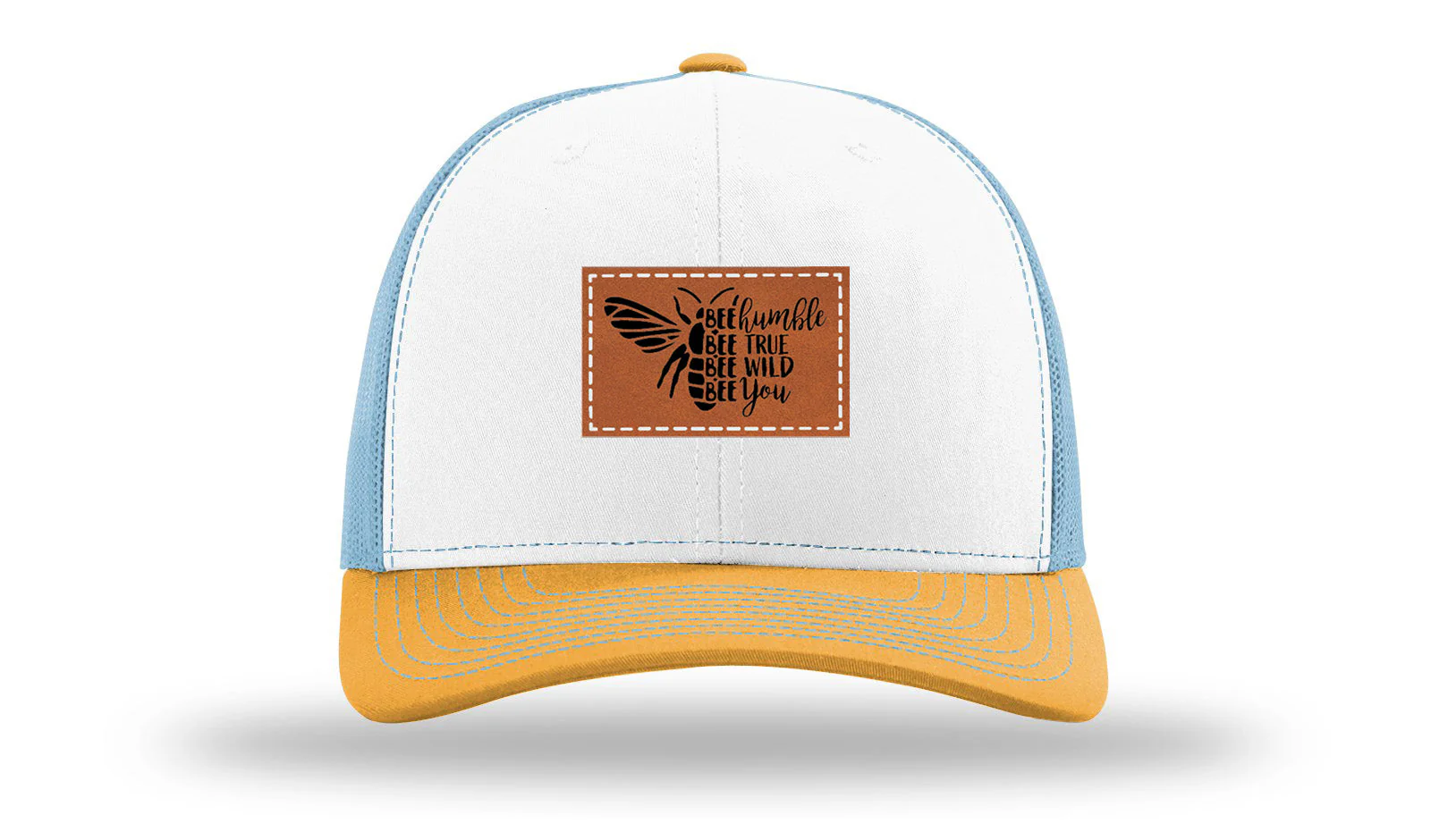 Bee Humble Leather Patch Richardson 112 Hat - Image 43