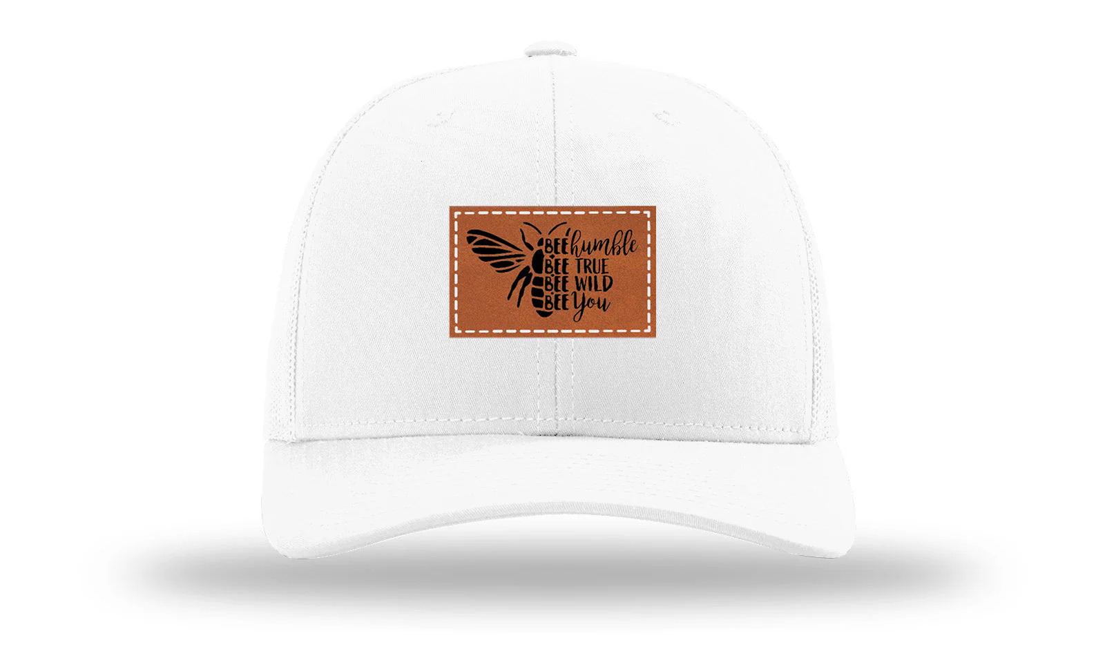 Bee Humble Leather Patch Richardson 112 Hat - Image 5