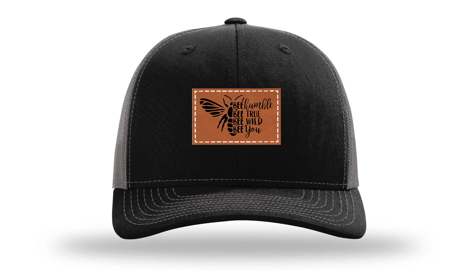 Bee Humble Leather Patch Richardson 112 Hat - Image 6