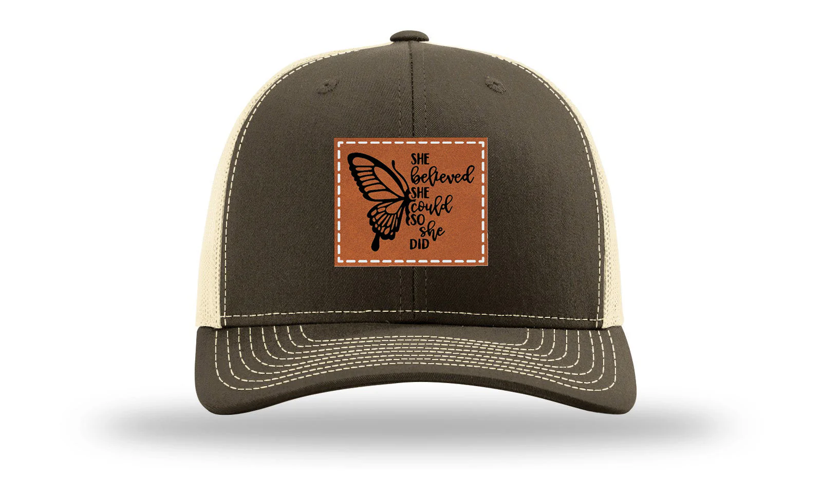 She Believed Leather Patch Richardson 112 Hat - Image 17