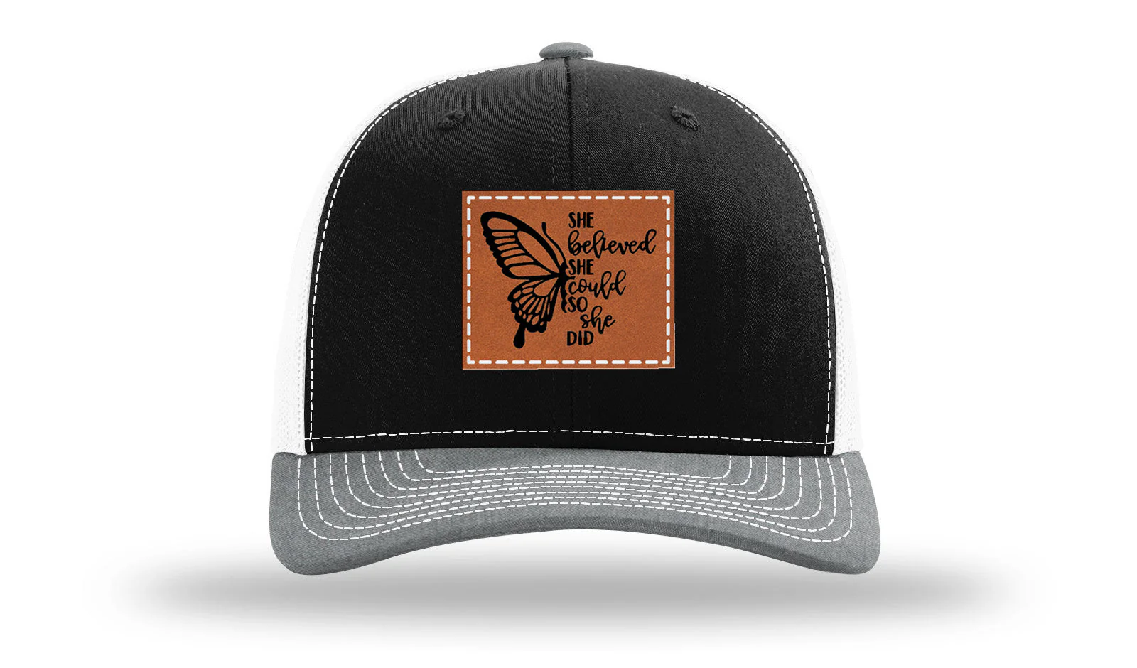 She Believed Leather Patch Richardson 112 Hat - Image 33