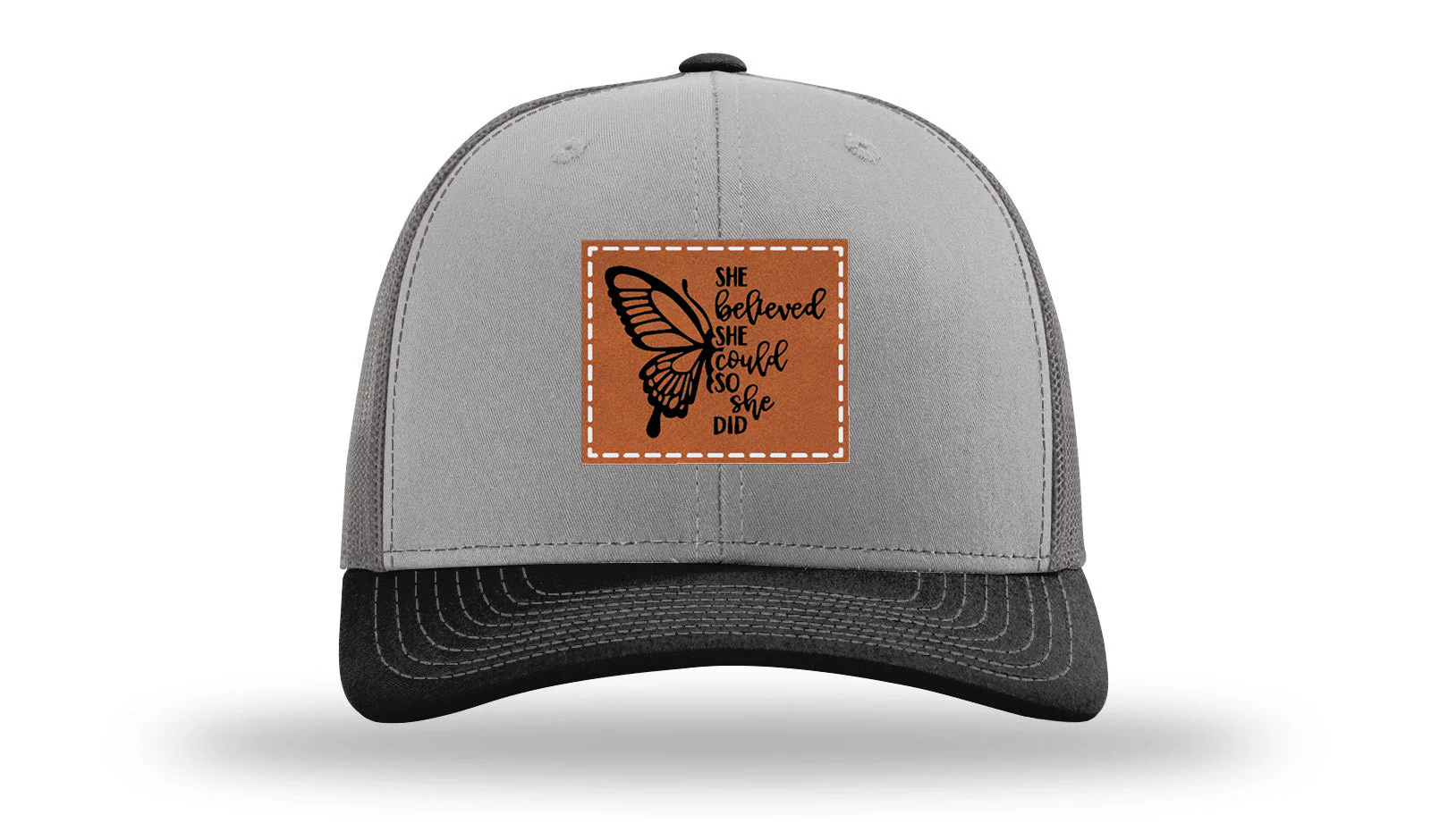 She Believed Leather Patch Richardson 112 Hat - Image 36