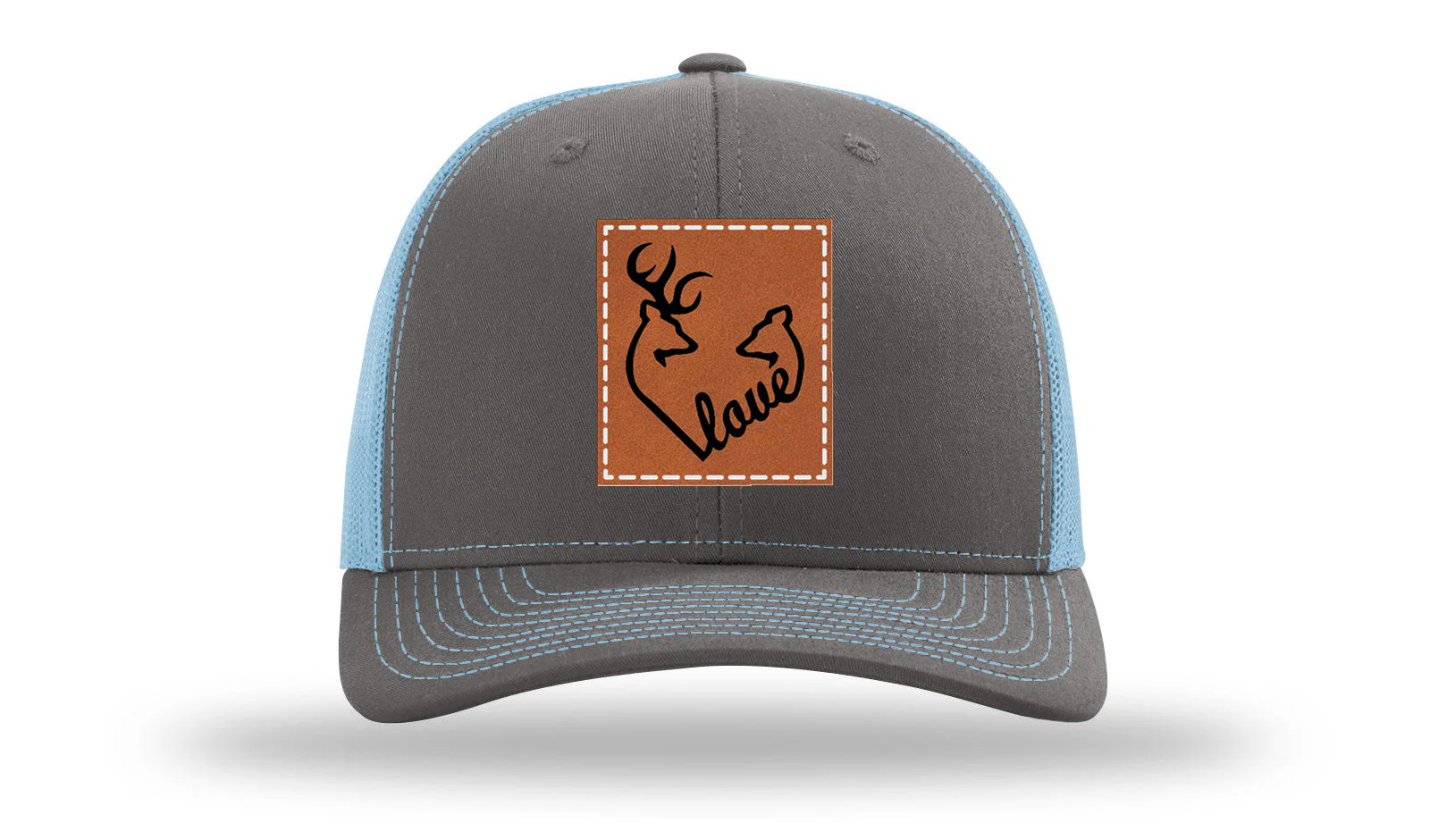 Buck Doe Love Leather Patch Richardson 112 Hat - Image 12