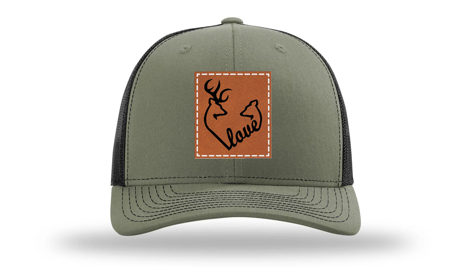 Buck Doe Love Leather Patch Richardson 112 Hat - Image 25