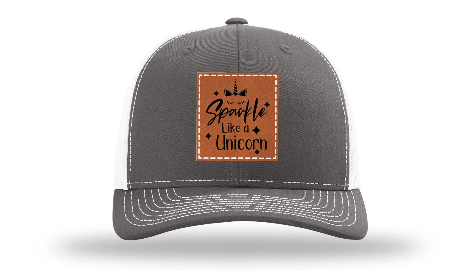 Sparkle Like A Unicorn Leather Patch Richardson 112 Hat - Image 16