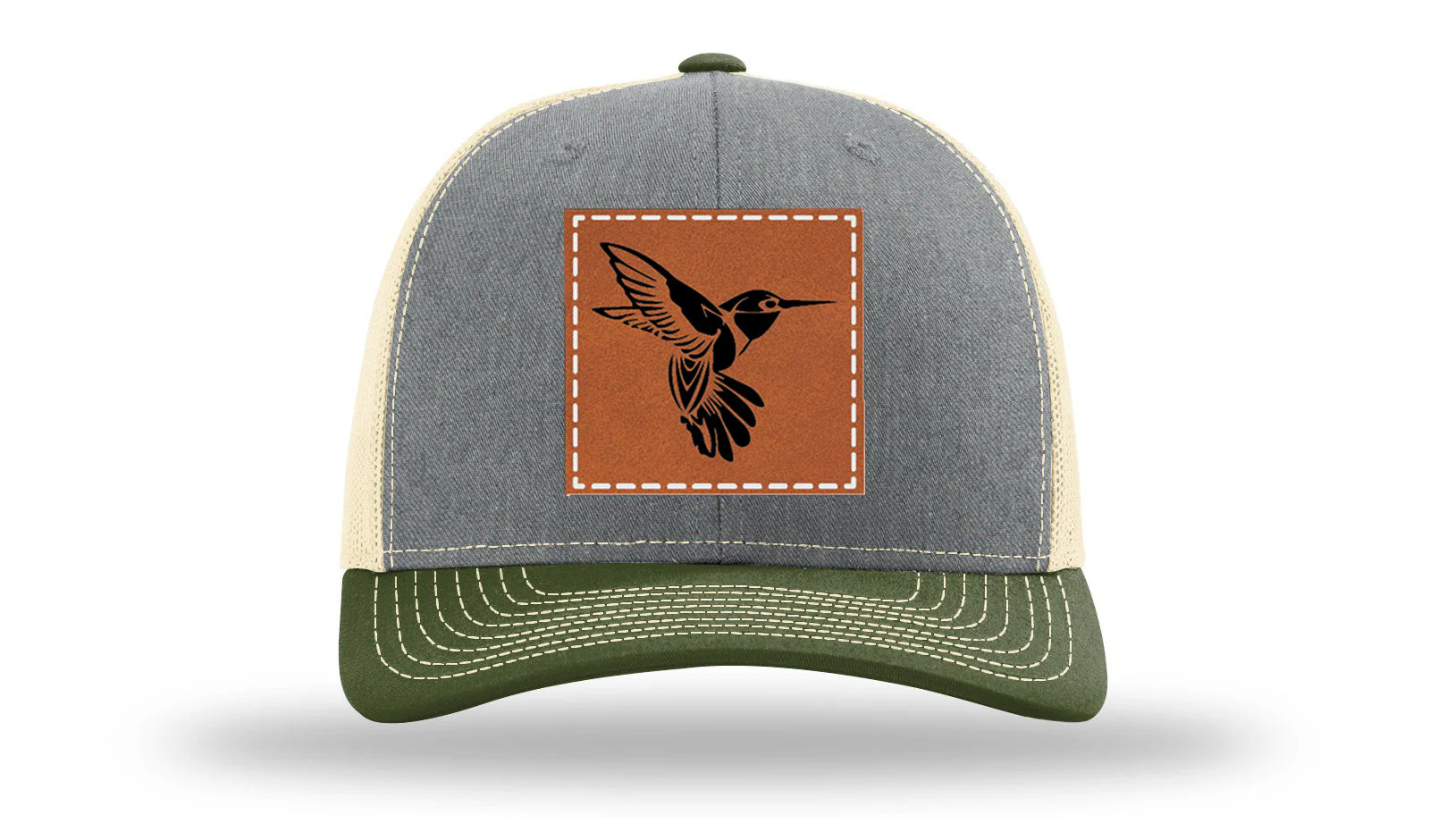 Hummingbird Leather Patch Richardson 112 Hat - Image 38