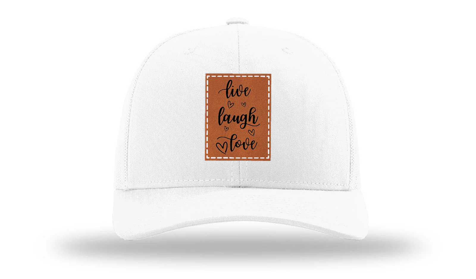 Live Laugh Love Leather Patch Richardson 112 Hat - Image 5