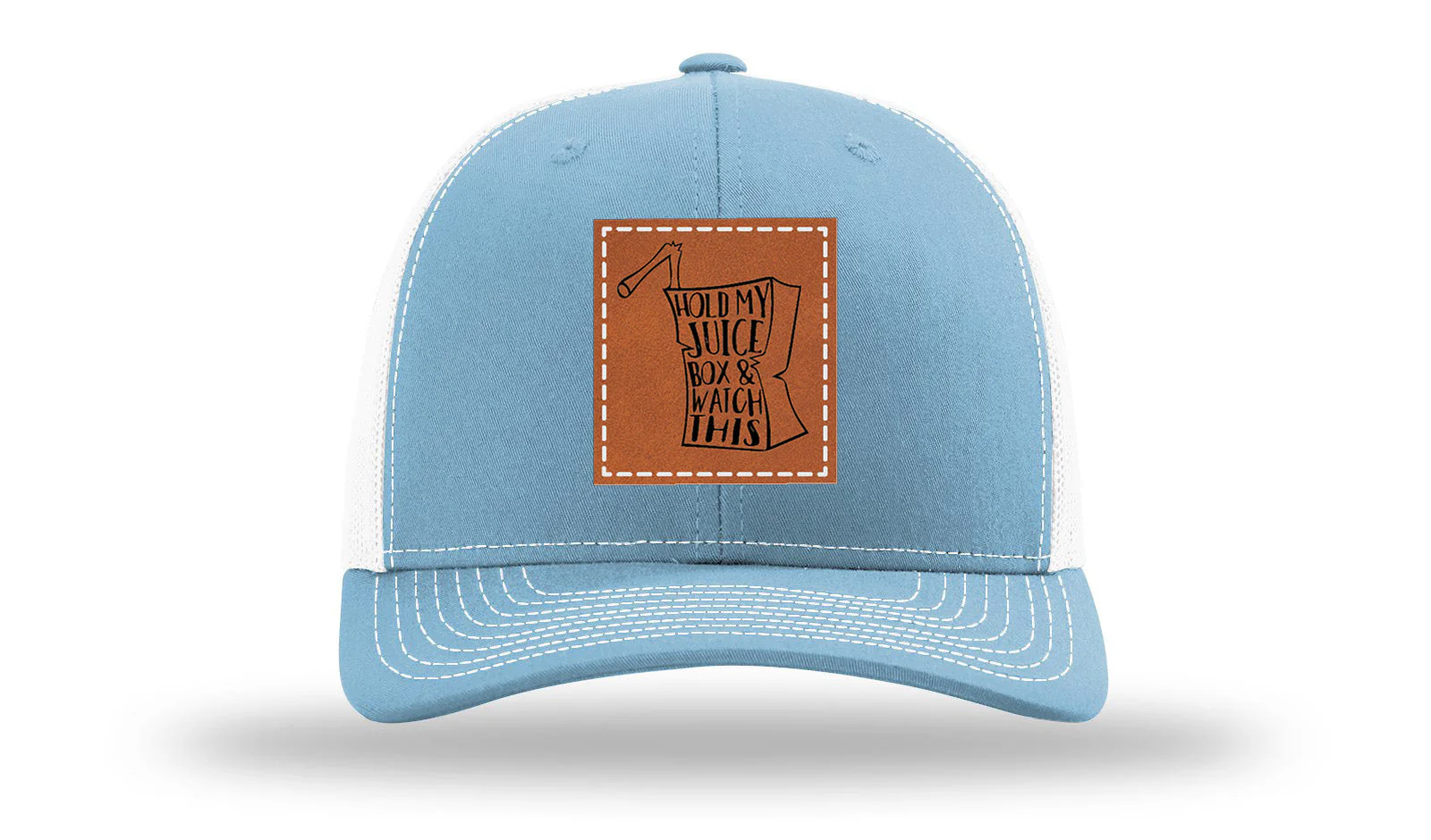 Hold My Juice Box Leather Patch Richardson 112 Hat - Image 19