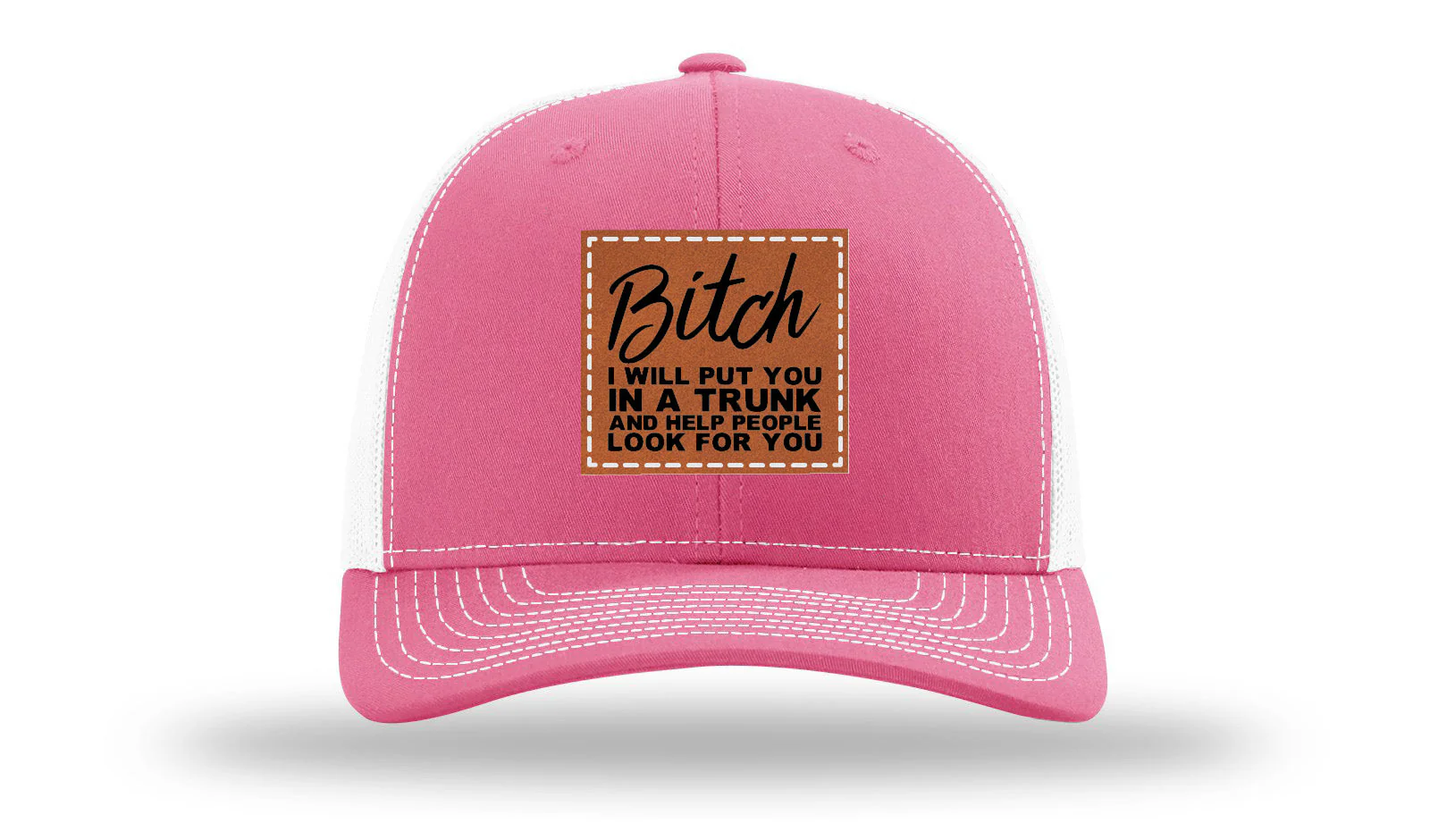 Put You In A Trunk Leather Patch Richardson 112 Hat - Image 23