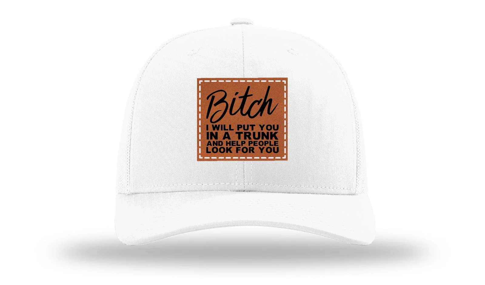 Put You In A Trunk Leather Patch Richardson 112 Hat - Image 5
