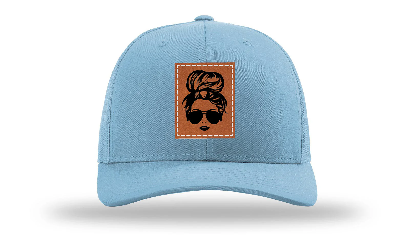Hair Bun Leather Patch Richardson 112 Hat - Image 2