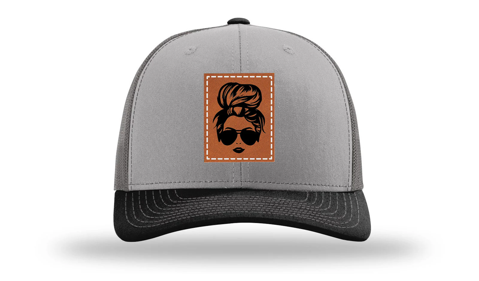 Hair Bun Leather Patch Richardson 112 Hat - Image 36