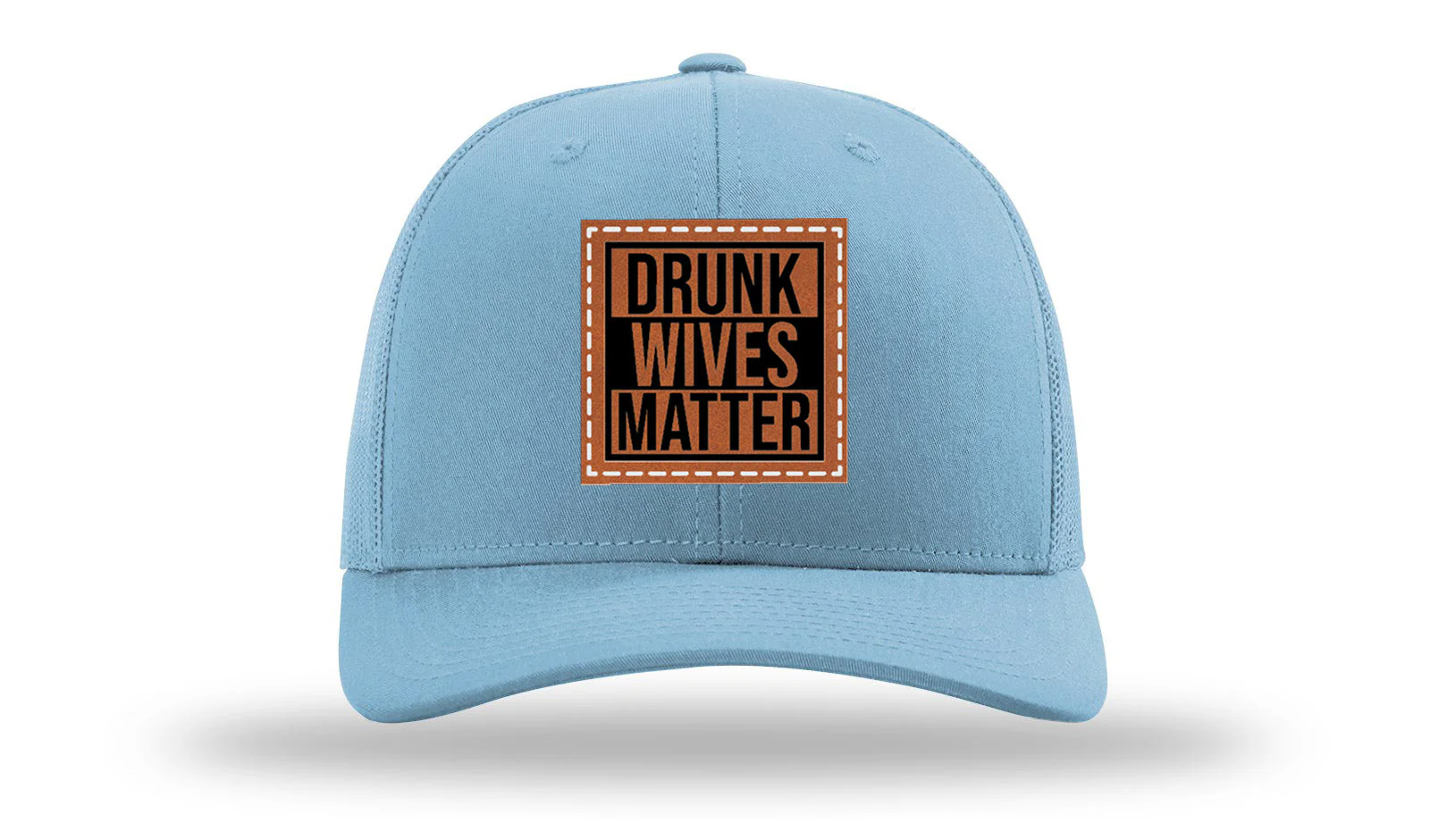 Drunk Wives Matter Leather Patch Richardson 112 Hat - Image 2