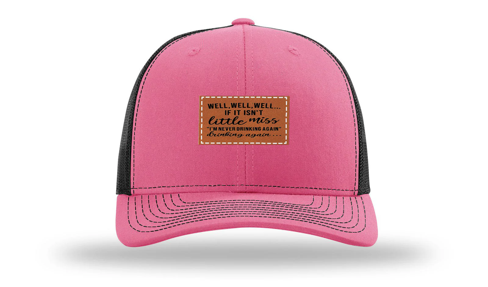 Never Drinking Again Leather Patch Richardson 112 Hat - Image 22