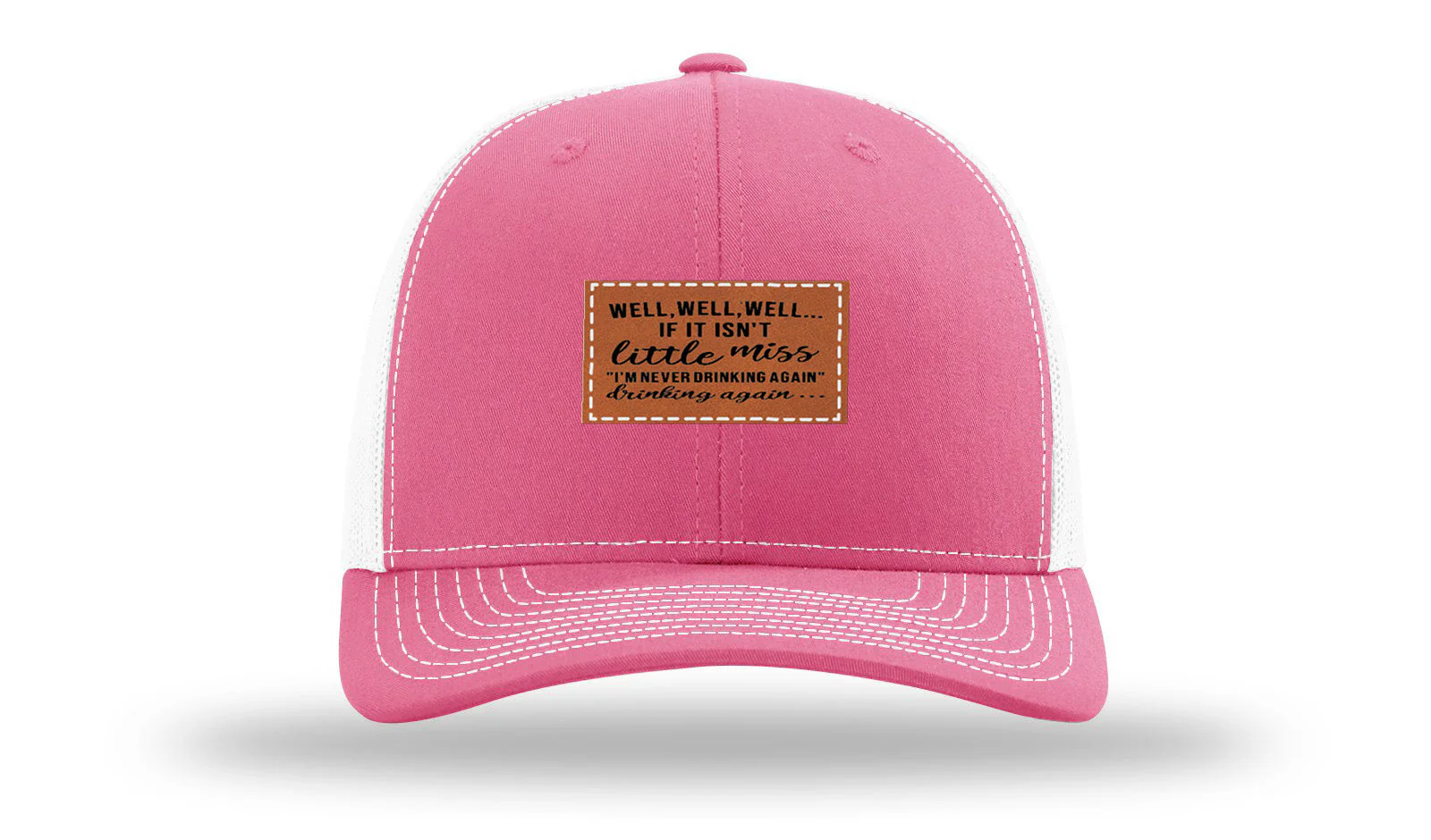 Never Drinking Again Leather Patch Richardson 112 Hat - Image 23
