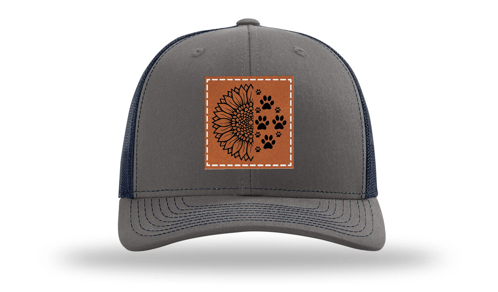 Sunflower Paws Leather Patch Richardson 112 Hat - Image 13