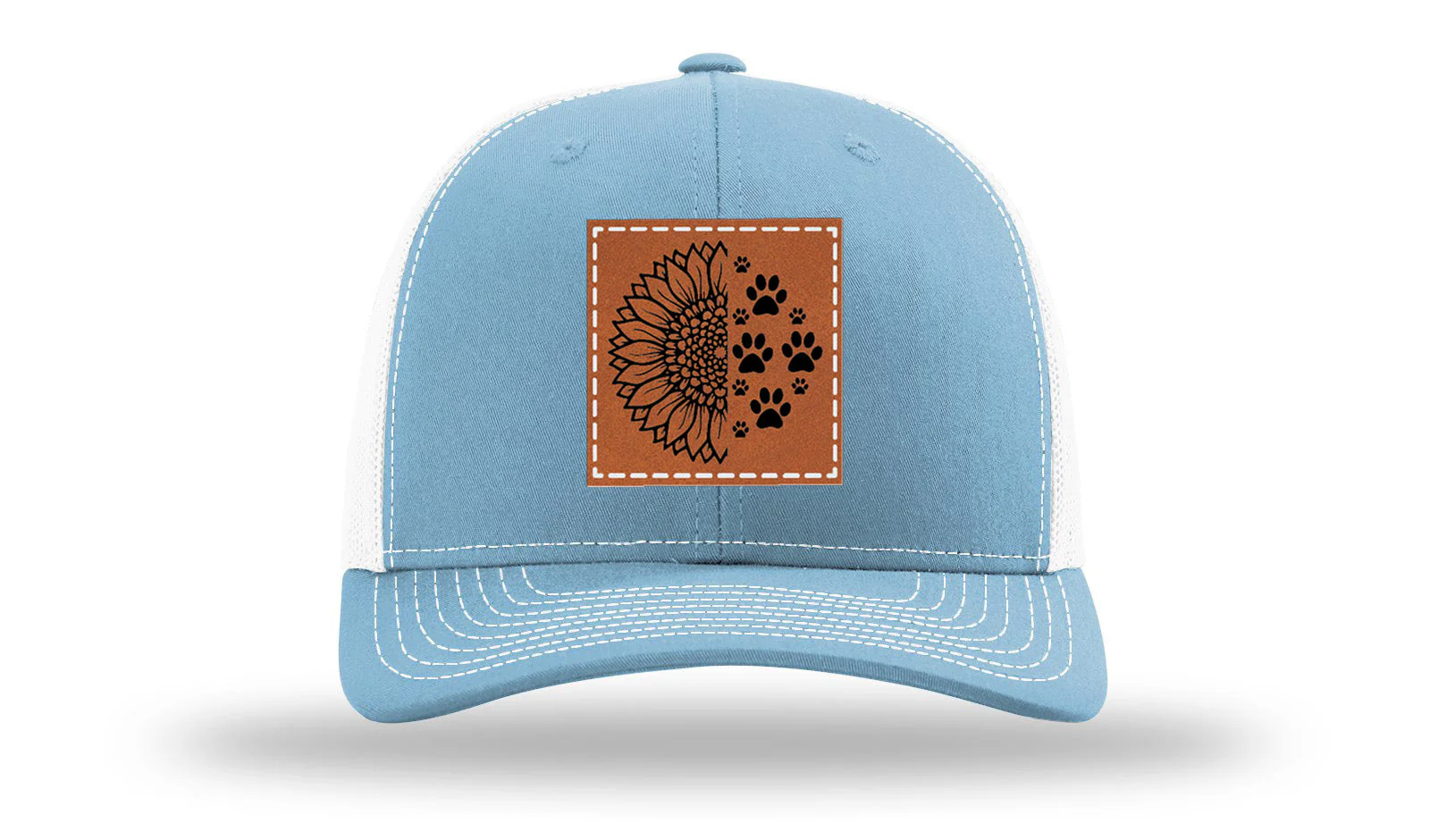 Sunflower Paws Leather Patch Richardson 112 Hat - Image 19
