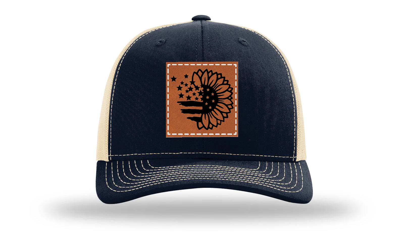 Sunflower Flag Leather Patch Richardson 112 Hat - Image 28