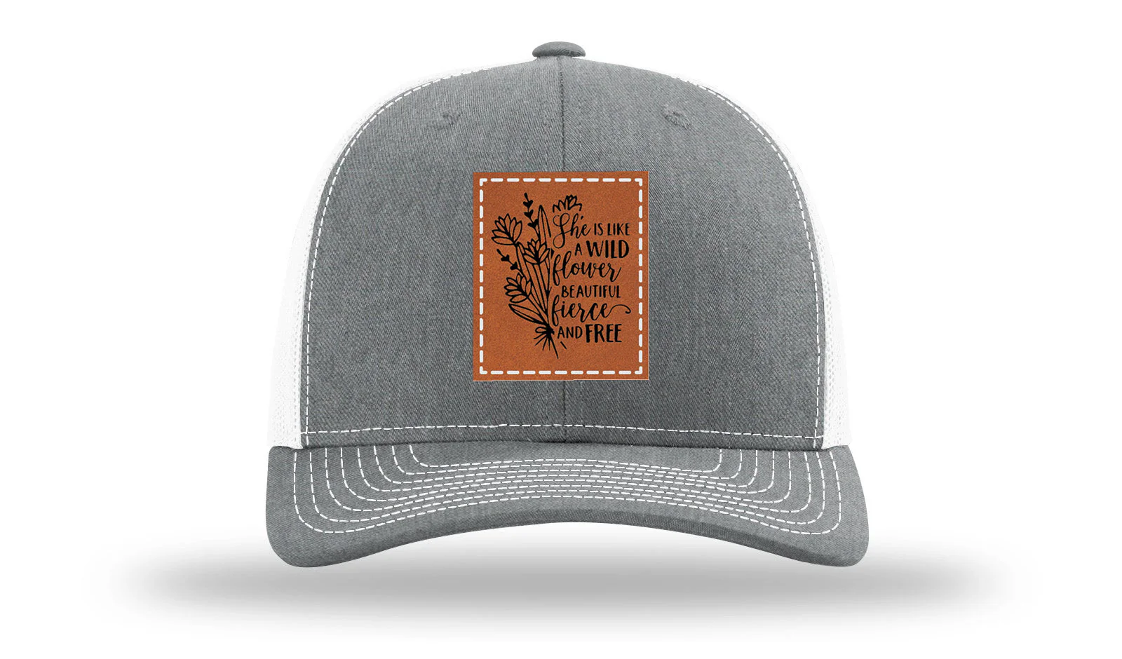 Like A Wild Flower Leather Patch Richardson 112 Hat - Image 21